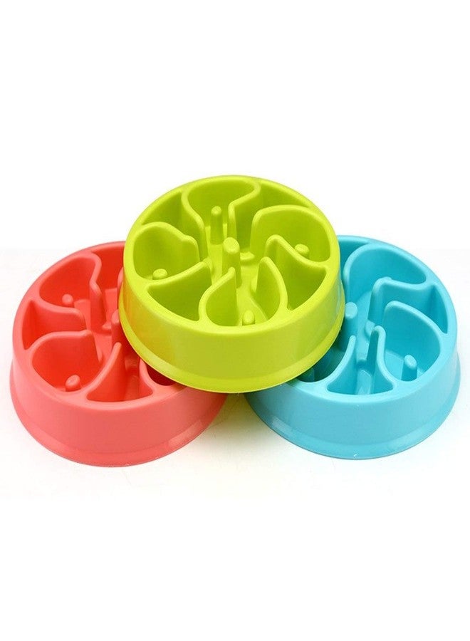 PET FUN Slow Feeder Dog Bowl - Interactive Anti-Gulping Dish for Medium/Small Dogs & Puppies - Flower Shape Design to Prevent Bloating & Aid Digestion - Slower Eating Pet Food Dish- 1Pcs (Multicolour) - Image 5